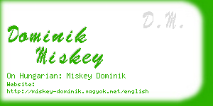 dominik miskey business card